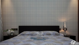 简约风格公寓富裕型110平米卧室床效果图