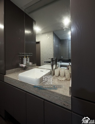 简约风格公寓富裕型110平米卫生间洗手台效果图