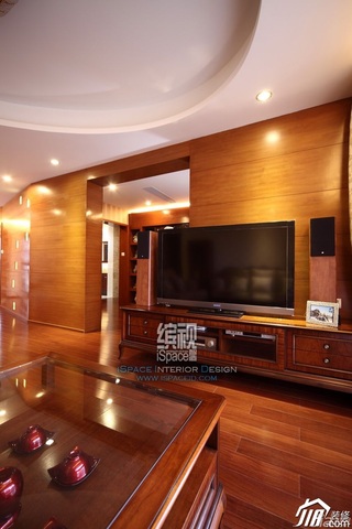 混搭风格公寓温馨富裕型130平米客厅电视柜图片