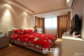 欧式风格公寓大气富裕型卧室床婚房家装图片