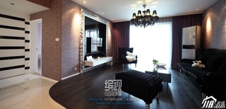 简约风格公寓富裕型120平米客厅电视背景墙沙发图片