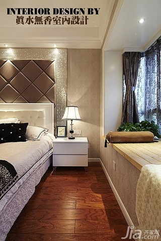 公寓奢华豪华型130平米卧室飘窗床头柜图片