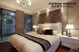 公寓奢华豪华型130平米卧室床效果图