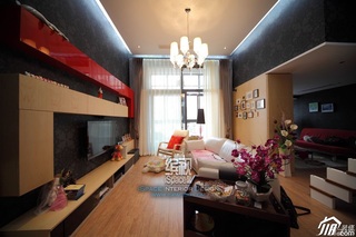 简约风格复式经济型110平米客厅沙发背景墙沙发图片