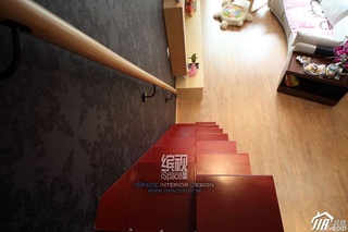 简约风格复式经济型110平米楼梯设计图