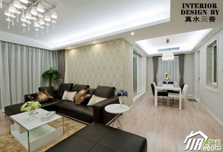 简约风格公寓时尚富裕型140平米以上客厅沙发效果图