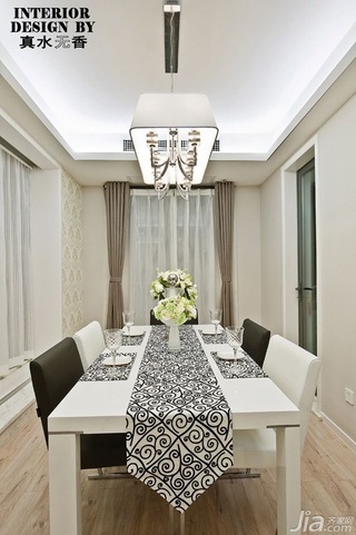简约风格公寓时尚富裕型140平米以上餐厅餐桌效果图
