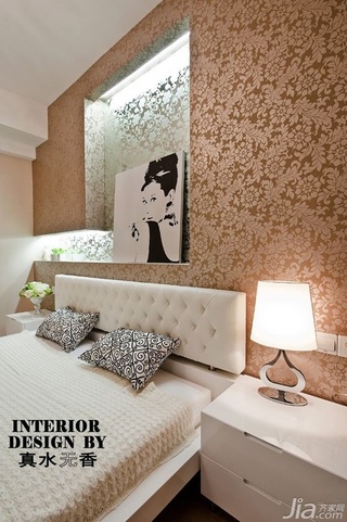 简约风格公寓时尚富裕型140平米以上卧室卧室背景墙灯具效果图