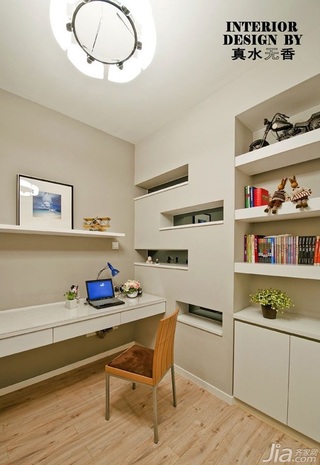 简约风格公寓时尚富裕型140平米以上书房书桌效果图