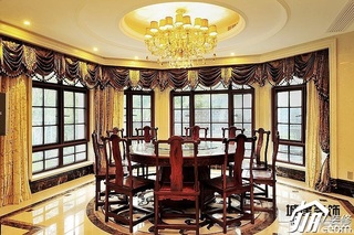 新古典风格别墅奢华20万以上餐厅餐桌效果图