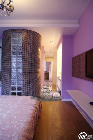 简约风格公寓温馨富裕型120平米卧室效果图