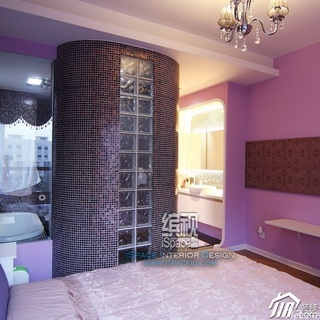 简约风格公寓温馨富裕型120平米卧室设计