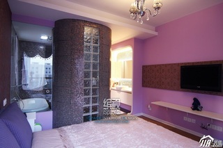 简约风格公寓温馨富裕型120平米卧室装潢