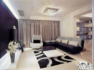 简约风格公寓富裕型客厅沙发图片