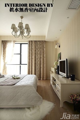 简约风格公寓冷色调富裕型130平米卧室电视柜效果图