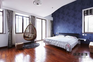 新古典风格别墅温馨20万以上卧室壁纸图片