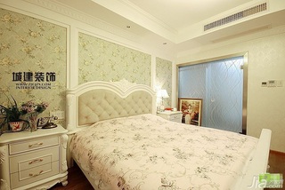 欧式风格三居室温馨15-20万卧室床效果图
