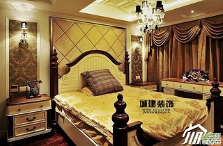 欧式风格公寓奢华豪华型卧室床图片