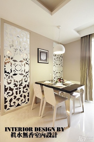 公寓大气咖啡色富裕型80平米餐厅餐厅背景墙餐桌效果图