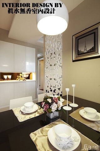 公寓大气咖啡色富裕型80平米餐厅餐厅背景墙餐桌图片