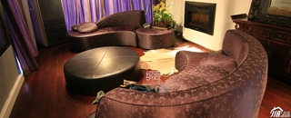 简约风格复式富裕型客厅沙发图片