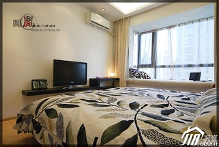 简约风格公寓温馨经济型120平米卧室电视柜效果图