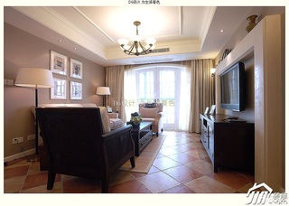混搭风格公寓简洁富裕型120平米客厅沙发背景墙电视柜图片