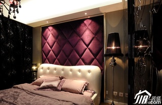混搭风格二居室浪漫富裕型120平米卧室灯具图片