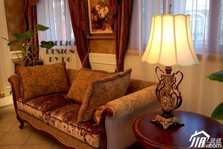 欧式风格别墅奢华豪华型客厅沙发效果图