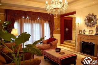 欧式风格别墅奢华豪华型客厅茶几图片