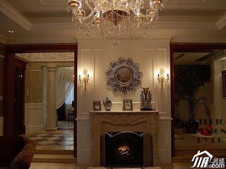 欧式风格别墅奢华豪华型客厅灯具图片