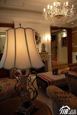 欧式风格别墅奢华豪华型客厅灯具图片