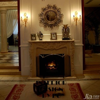 欧式风格别墅奢华豪华型客厅灯具效果图