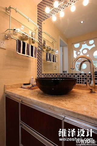简约风格公寓时尚白色富裕型110平米卫生间洗手台效果图