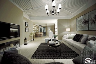 简约风格公寓简洁经济型120平米客厅沙发背景墙沙发效果图