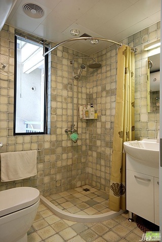 简约风格二居室简洁富裕型卫生间设计图纸