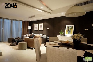 简约风格三居室20万以上客厅沙发背景墙灯具图片