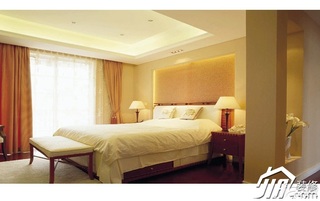 简约风格公寓简洁经济型110平米卧室床效果图