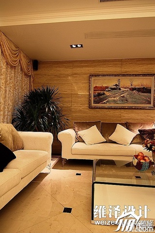 简约风格咖啡色140平米以上客厅沙发图片