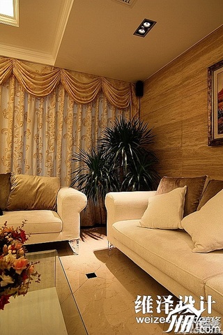 简约风格咖啡色140平米以上客厅沙发效果图