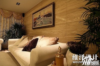 简约风格咖啡色140平米以上客厅沙发图片