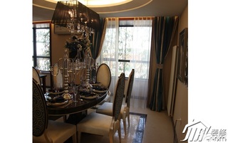 欧式风格公寓富裕型110平米餐厅餐桌效果图