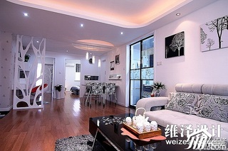 简约风格公寓大气富裕型90平米客厅沙发效果图
