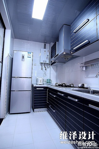 简约风格公寓大气富裕型90平米厨房橱柜设计图纸