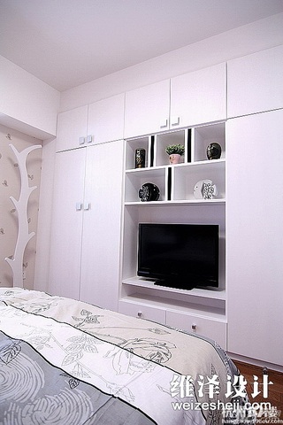 简约风格公寓大气富裕型90平米卧室电视柜图片