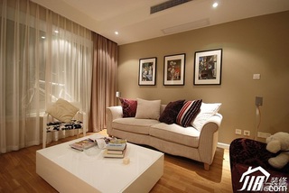 简约风格二居室简洁富裕型客厅沙发背景墙沙发效果图
