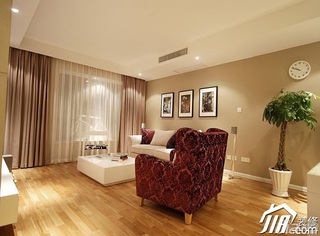 简约风格二居室简洁富裕型客厅沙发背景墙设计