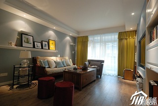 宜家风格二居室富裕型客厅沙发效果图