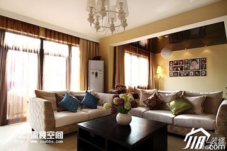 新古典风格别墅富裕型140平米以上客厅照片墙沙发效果图