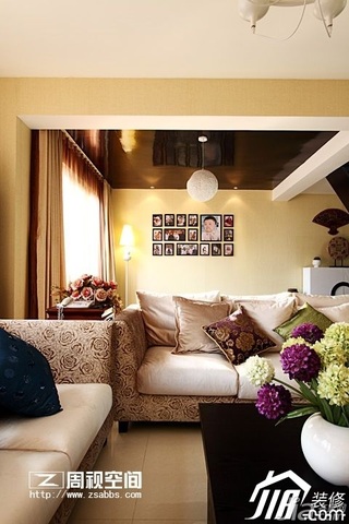 新古典风格别墅富裕型140平米以上客厅照片墙沙发效果图